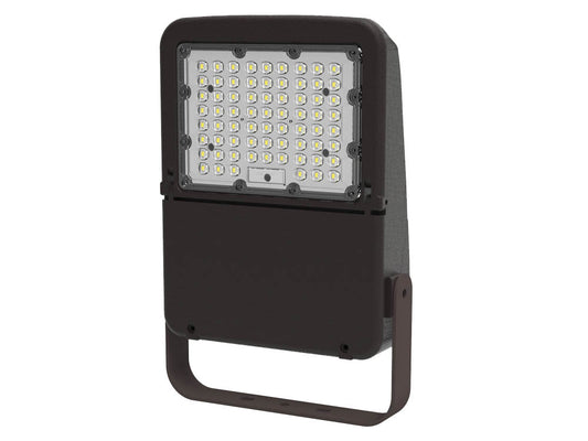 Halco 100 Watt LED Flood Light Fixture With Yoke Mount, Color Selectable, 250 Watt HID Equivalent