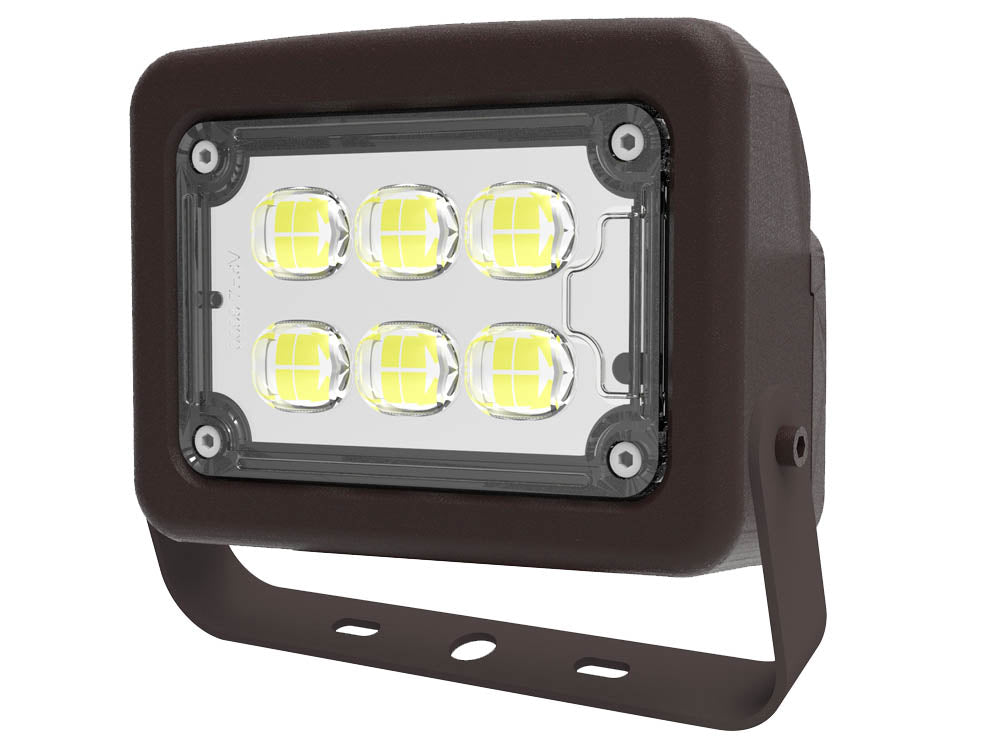 Halco 12 Watt LED Flood Light Fixture With Yoke Mount, Color Selectable, 50 Watt Equivalent