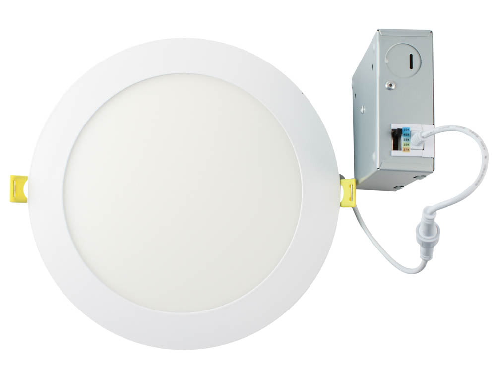 Halco 18 Watt 8" Flat LED Downlight, Color Selectable, 90 CRI