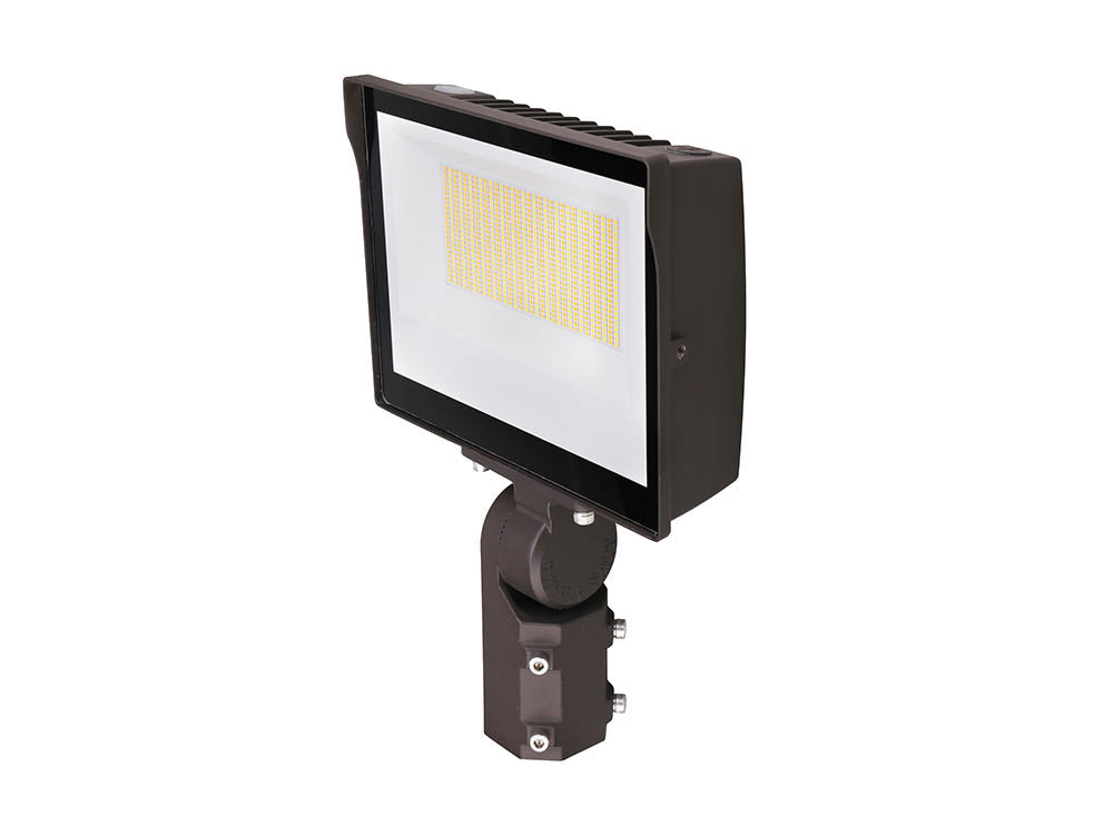 Maxlite Slim LED Flood Light Fixture With Slipfitter Mount and Photocell, Wattage and Color Selectable, 400 Watt HID Equivalent