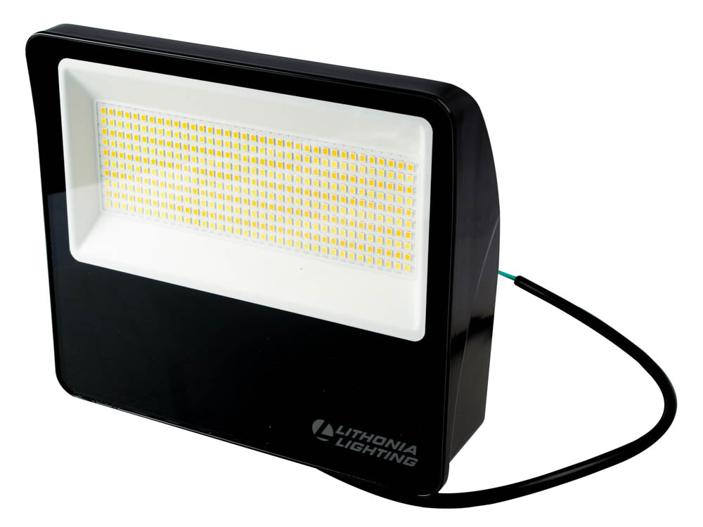 Lithonia LED Flood Light Fixture With Slipfitter, Yoke Mount and On/Off Photocell, Wattage and Color Selectable