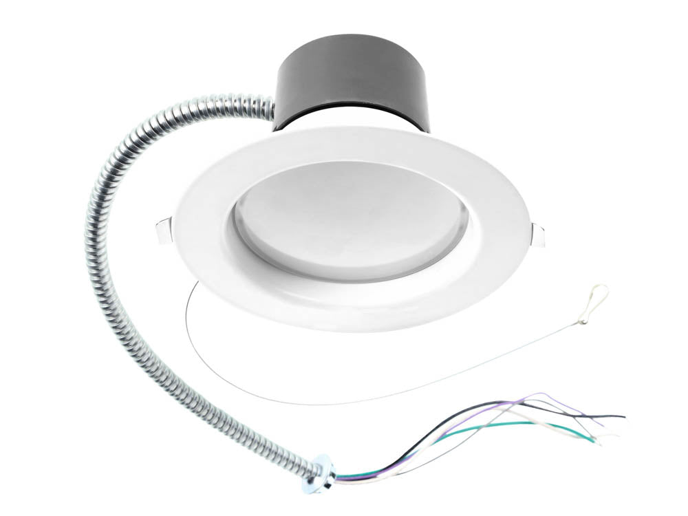 Halco 4" Commercial LED Recessed Downlight, 120-277V, 90 CRI, Wattage and Color Selectable