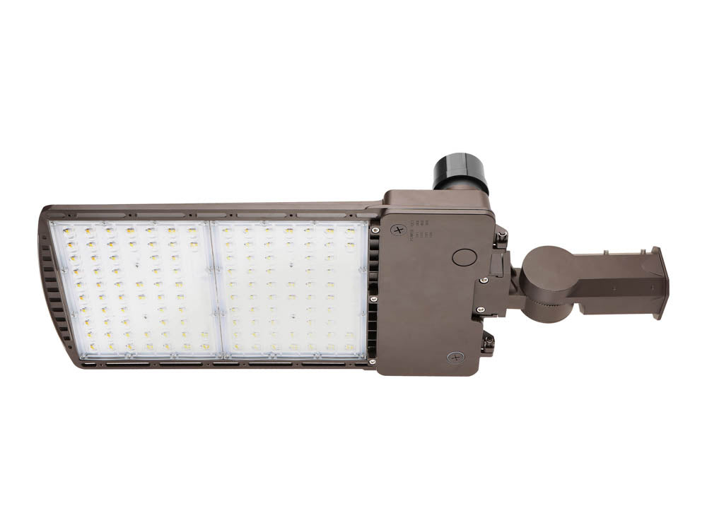 Dimmable LED Area Fixture With Slipfitter Mount & Photocell, Wattage & Color Selectable